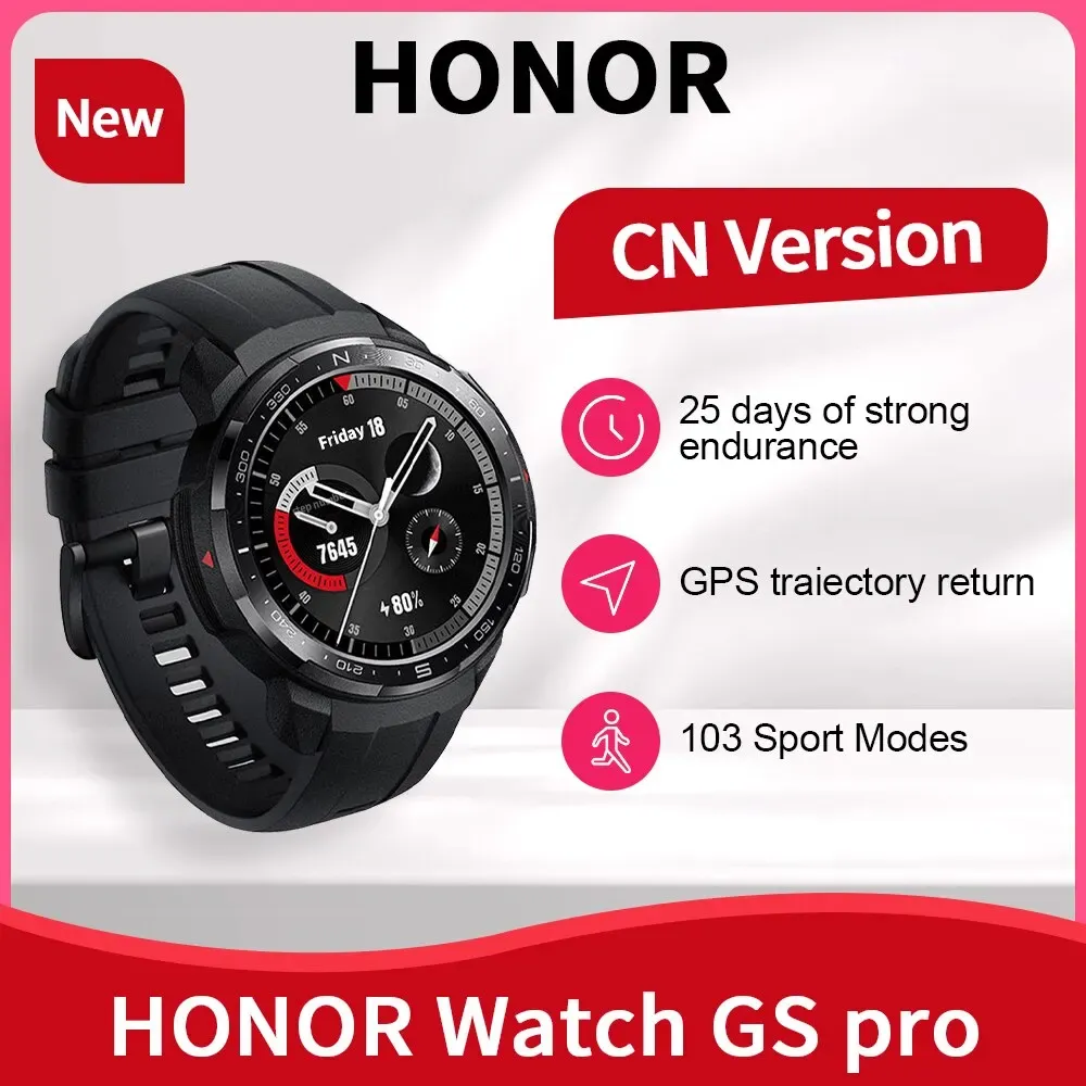 [ Taxa Inclusa ] Smartwatch 5atm Honor Watch Gs Pro Com Gps Integrado